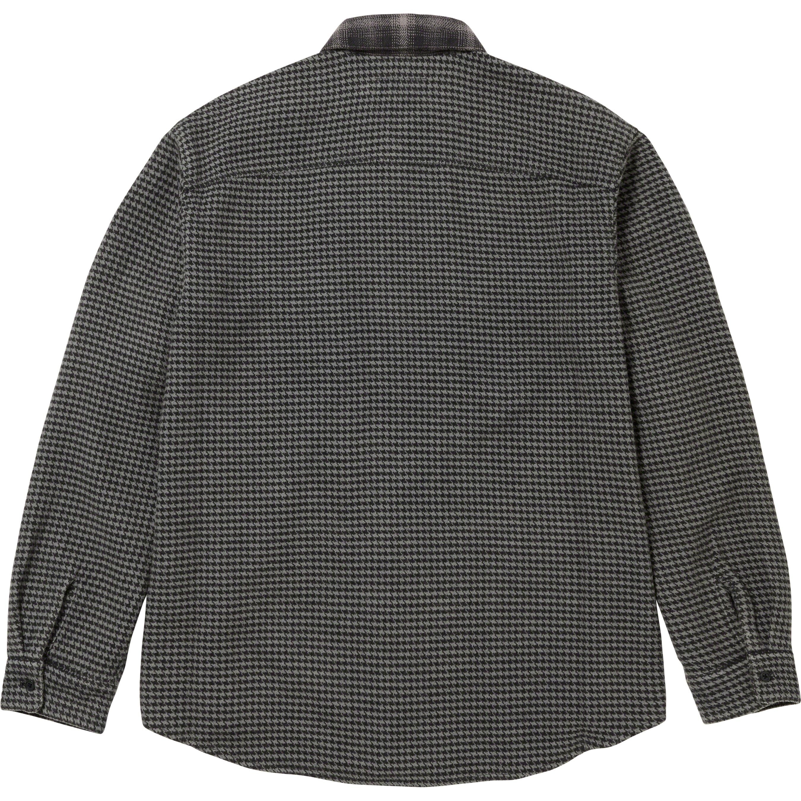 Houndstooth Plaid Flannel Shirt view 4